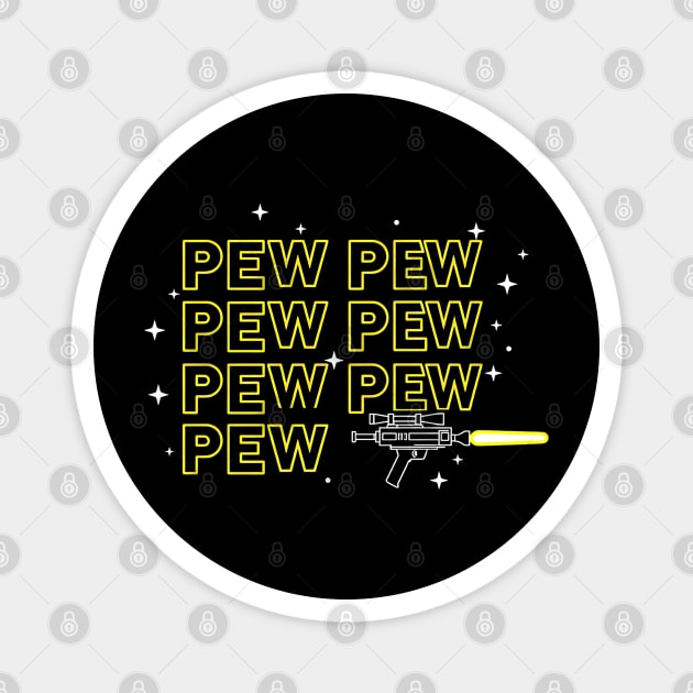 Pew Pew Pew Shooter Magnet by Silly Me Studio